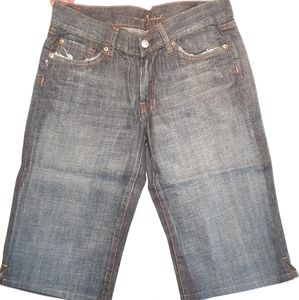 Seven for mankind Dojo jean shorts capris size 29